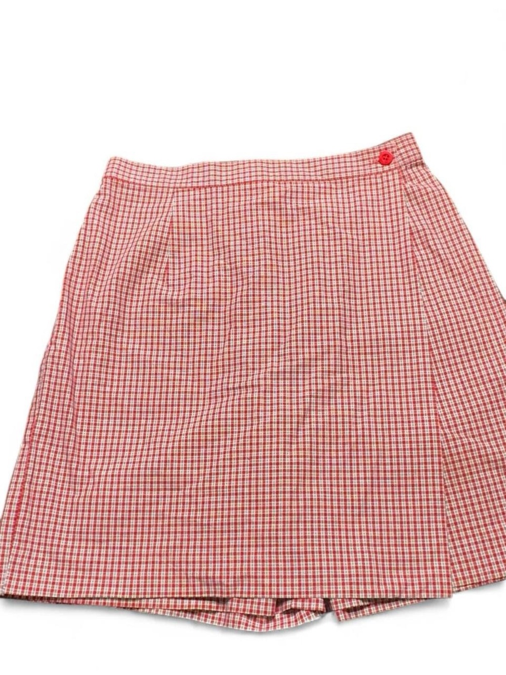 Vintage Charter Club Red Gingham Mini Skirt